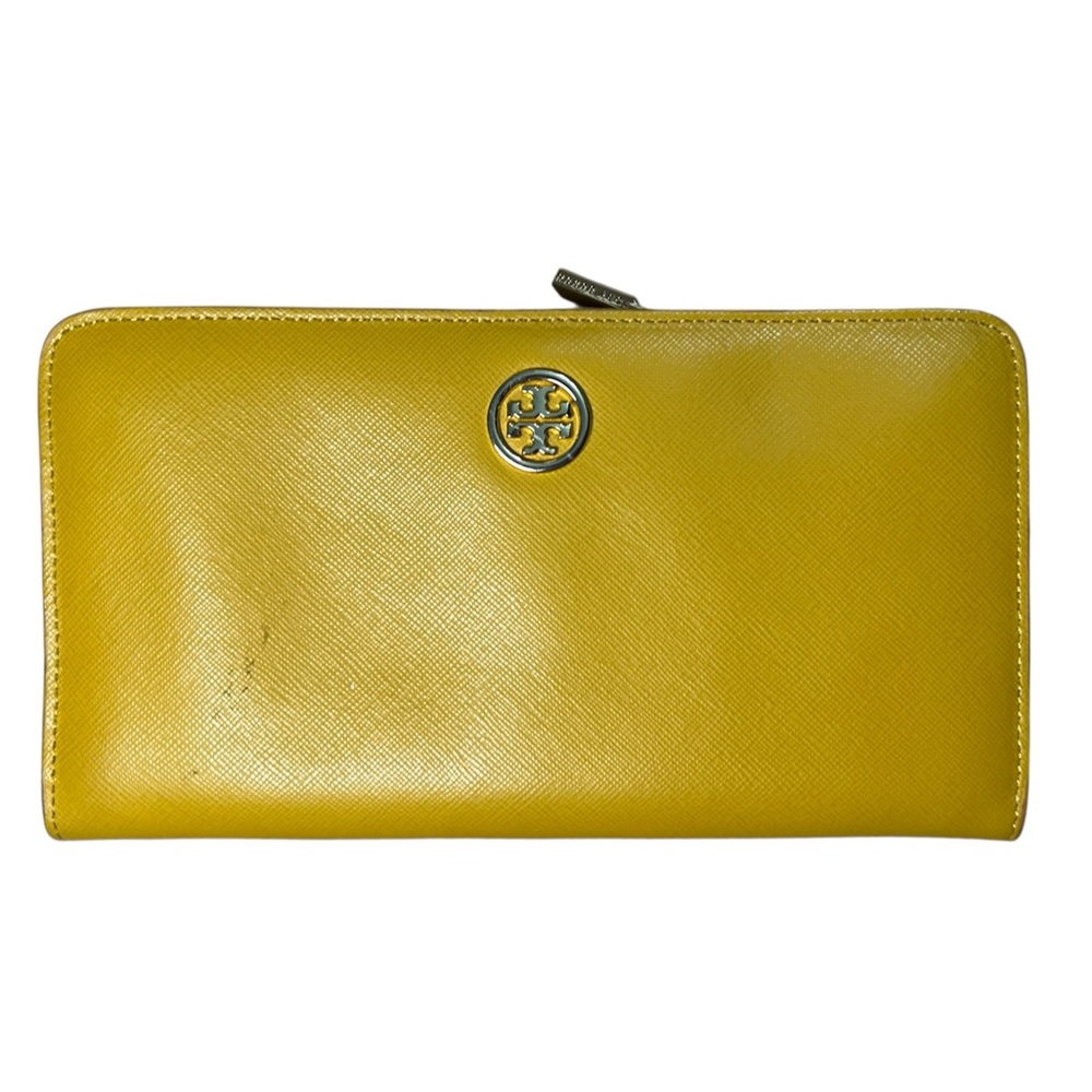 Tory Burch Mustard Yellow Leather Wallet